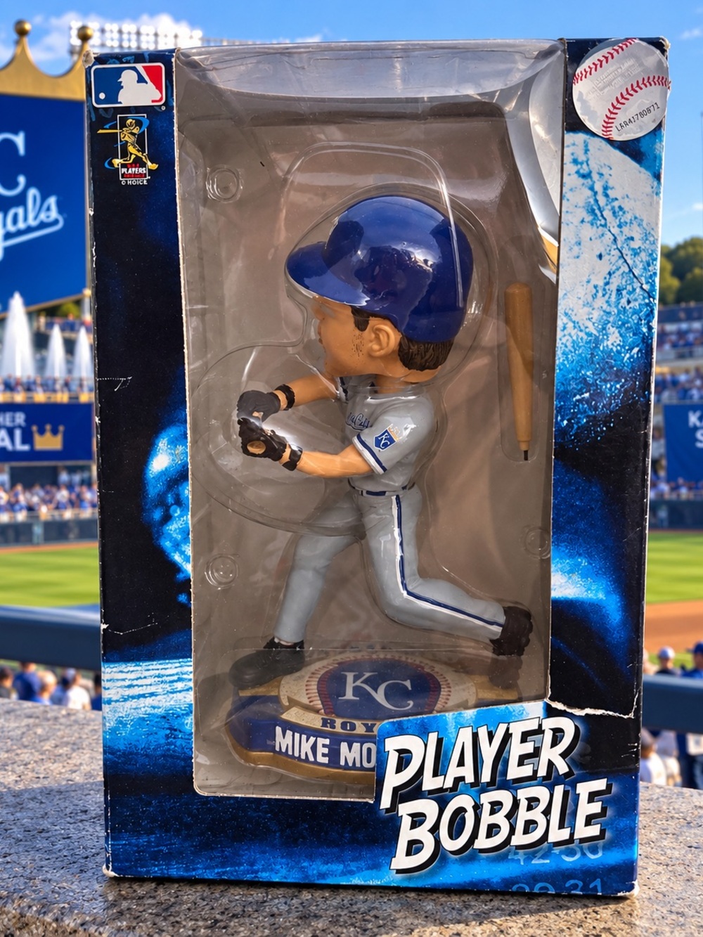 2014 Mike Moustakas KC Royals Player Bobble Forever Collectibles MLB NIB